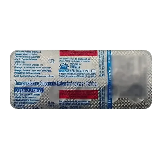 d venpad xr 25mg tablet 10's
